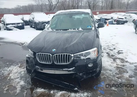 2016 BMW X3 xDrive28I z USA, uszkodzony, nr VIN 5UXWX9C57G0D83383
